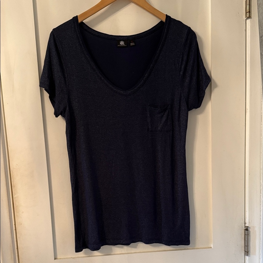 Rock & Republic Deep Blue Short Sleeve Tee